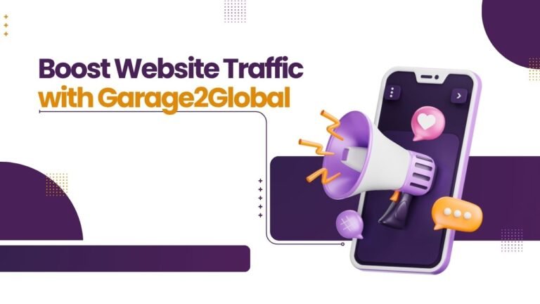 Boost Website Traffic with Garage2Global
